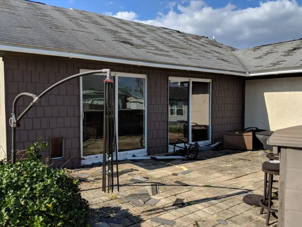 Roof Damage Shingles ripped off